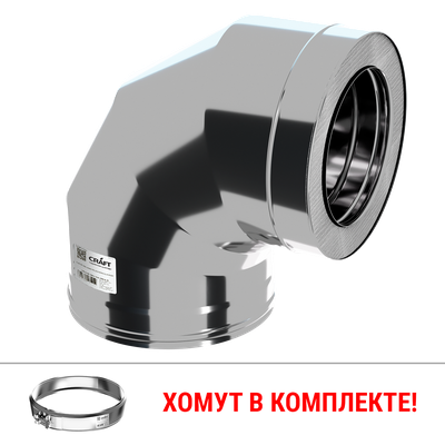 Craft HF-50B сэндвич-колено 90 (316/0,8/304/0,5) D 200х300