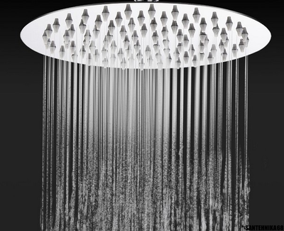 Лейка тропическая для душевой кабины нержавеющая 15 20 25 см диаметр