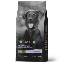 PREMIER (Премьер) сухой корм для собак средних пород, Лосось, индейка 10 кг