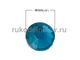 термостразы плоская спинка ss16 (4 мм), цвет-голубое озеро, материал-стекло, 3 гр/уп
