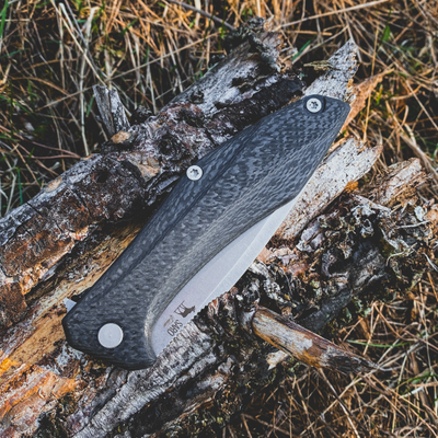 Складной нож Грач сталь Elmax, рукоять карбон