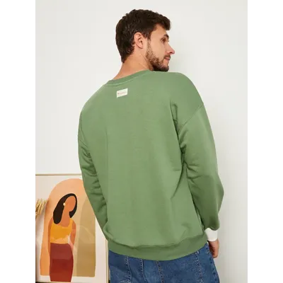 МУЖСКОЙ СВИТШОТ ОЛИВА "ДАРИ"