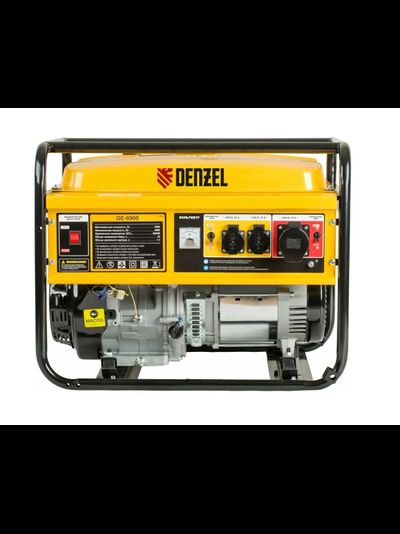 Бензиновый генератор DENZEL GE 6900 5,5 кВт, 220В 50Гц, 25 л, ручной старт 94637