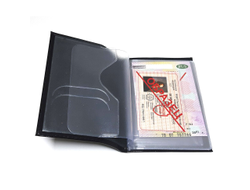 Кожаная обложка для авто документов с логотипом CHEVROLET