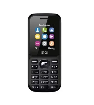 4660042758121  Мобильный телефон INOI 105 Black,2SIM, 1.8&quot;, TN, 128x160, 0.1, EDGE, BT, FM, micro SD, 600 мАч