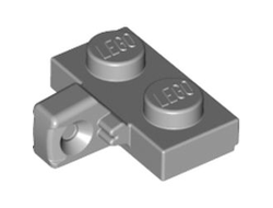 Hinge Plate 1 x 2 Locking with 1 Finger on Side with Bottom Groove, Light Bluish Gray (44567a / 4211814)