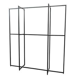 Двухъярусное двустороннее прямоугольное вешало для одежды