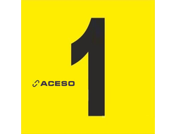 Тактильные номера для маркировки этажей и площадок, тактильные цифры с контрастной подложкой (желтая