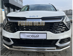 Защита переднего бампера двойная d60/42 для Kia Sportage 5 2022- комплектация GT-Line (кроме комплектации Style и X-Line)