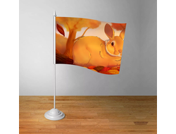 Флажок настольный год Кролика №7