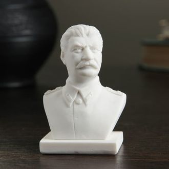 Бюст Сталина малый 7см  мраморная крошка