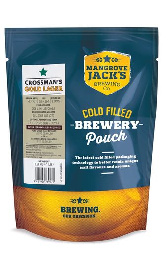 Солодовый экстракт "Mangrove Jack's" Traditional Series Crossman's Gold Lager, 1,8 кг