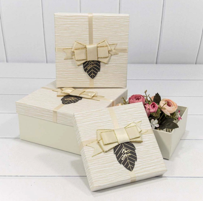 Коробка подарочная "Для тебя" (белая), 17*17*8см