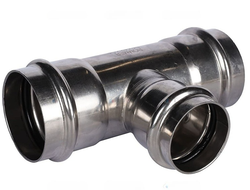 Тройник ROMMER переходной ВПр, 54х42х54 из нержавеющей стали прессовой