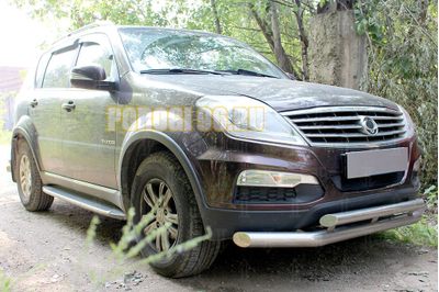 Защита радиатора Ssang Yong Rexton (II) 2006-2012 black
