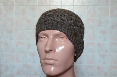 шапка плетенная мужская вязаная зима 2016 - 2017