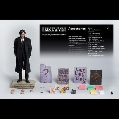 Брюс Уэйн (Роберт Патинсон, "Бэтмен" 2022) - Коллекционная ФИГУРКА 1/6 The Batman - Bruce Wayne Collectible Figure Standard Edition (PT002-2S) - INART
