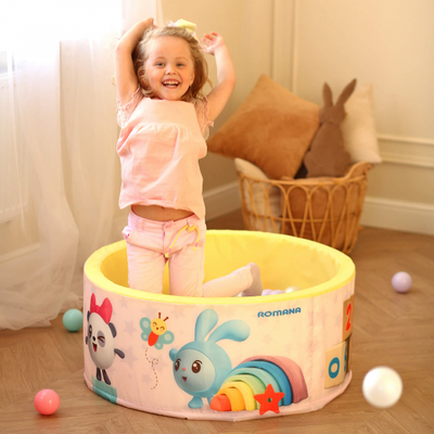 Сухой бассейн Romana Airpool "Игрушки" ДМФ-МК-02.56.01 розовый купить в Воронеже