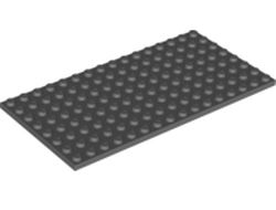 Plate 8 x 16, Dark Bluish Gray (92438 / 4654613)