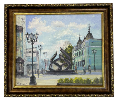 Картины с видами Екатеринбурга в ассортименте. Холст/масло. Большие размеры.