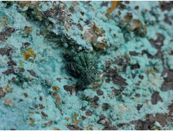 Хризоколла, Малахит на породе, коллекционный образец, Казахстан (270*105*80 мм, 1416 г) №24857