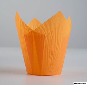 Форма бумажная "Тюльпан" 5 х 8 см Оранжевый 1 шт