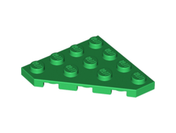 Wedge, Plate 4 x 4 Cut Corner, Green (30503 / 4208191 / 4651215)