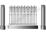 Кованый забор арт.53