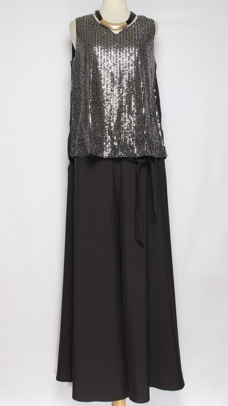 Брюки "Палаццо широкие" черные 48,52,54