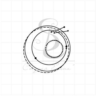Фоновый штамп из кругов и точек