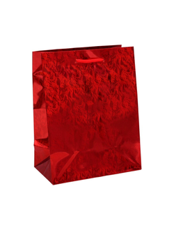 Пакет подарочный Голография 18x23x10 см Красное сияние ПКП-0912