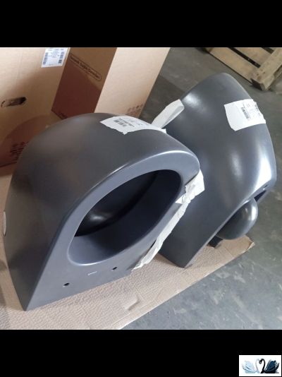 Унитаз Creavit Free FE320-11AM00E-0000, Antrasit, подвесной, графит матовый