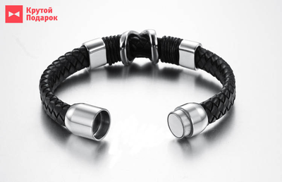 Дизайнерский кожаный браслет X-Bistup