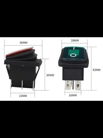 Выключатель (тумблер) влагозащищённый два положения