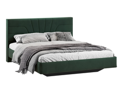 Спальня ПАНДОРА - Кровать без подъемного механизма Тип 1 Велюр Confetti Deep forest