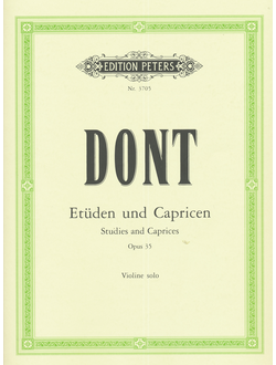 Dont, Jacob 24 Et?den und Capricen op.35 f?r Violine