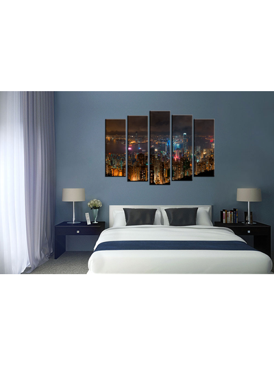 Модульная картина &quot;Ночной Мегаполис&quot;