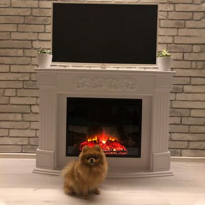 Электрокамин Венеция WT с очагом Sparta 25.5 LED