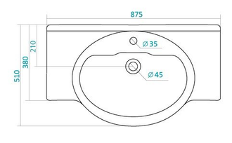 КОМПЛЕКТ МЕБЕЛИ РИСПЕКТО 85 МАТОВЫЙ БЕЛЫЙ