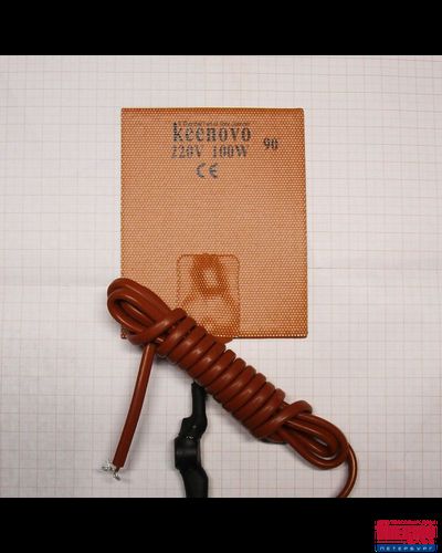 Гибкая нагревающая пластина 100 Вт 220 В (101х127) (терм.90/1) Keenovo