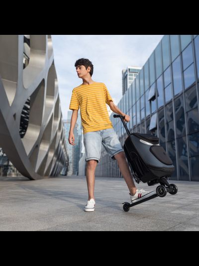 Рюкзак-самокат Micro Кикпэк черный