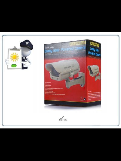 DE/SK3 Муляж уличной видеокамеры. Отсек для 2  аккумуляторов (тип АА) + солнечная панель