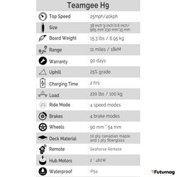 Электроскейт TeamGee H9