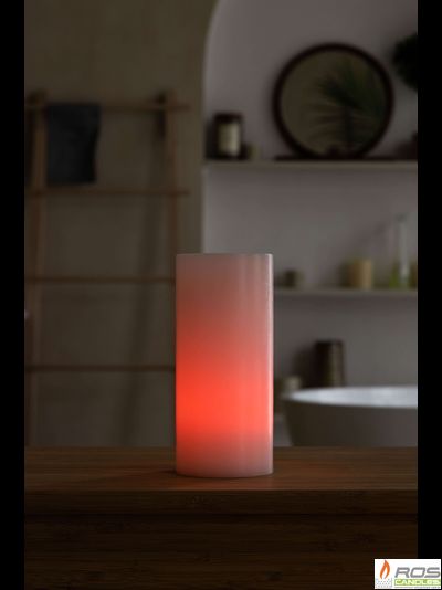 Гладкий парафиновый плафон для LED свечей - 9,2*20см