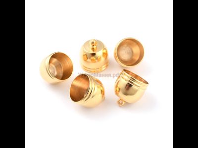 КОЛПАЧОК КЛЕЕВОЙ - 10,5мм - ЗОЛОТО (Позолота 24k)
