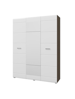 Ненси шкаф 3-х створчатый Венге/Белый глянец