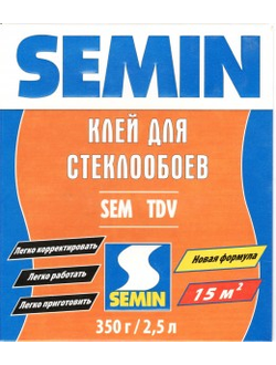 SEM TDV сухой клей для стеклообоев 350 г.