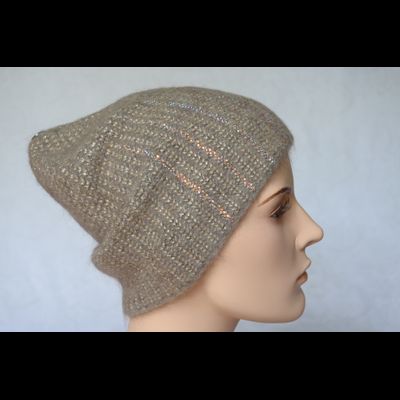 Зимняя шапка с украшениями Vizio Италия 6950 CY ореховая