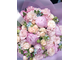 Роскошный, нежный букет из пионов, пионовидных роз, лизиантуса, незабудкок - оксипеталума