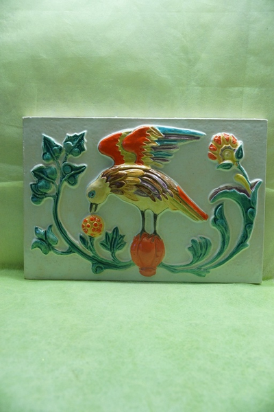 Соловей и чаша любви (фасадный изразец)